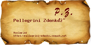 Pellegrini Zdenkó névjegykártya